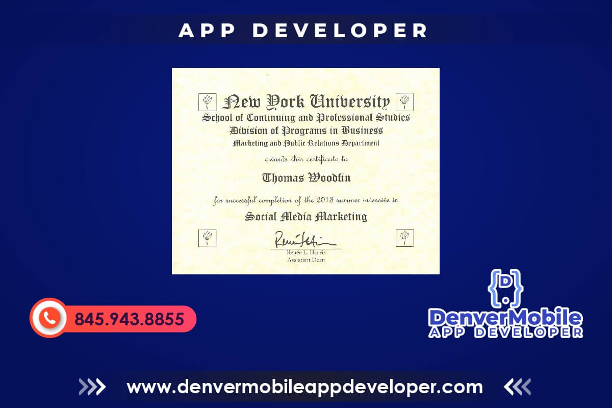 Certification of Social Media Marketing — New York University